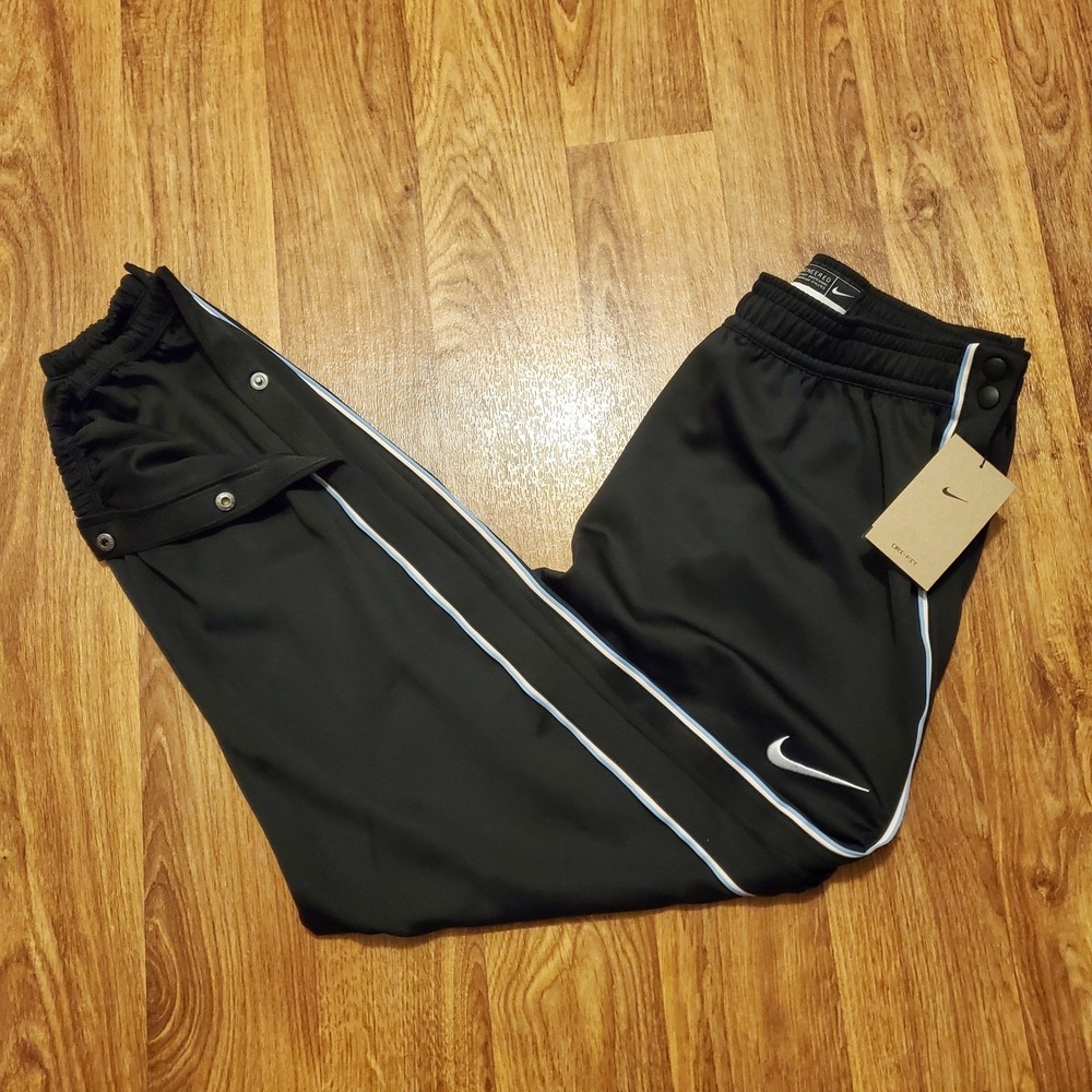 Nike Atlanta‎ Hawks Tearaway Pants Men Large Black City Edition Team Issue New